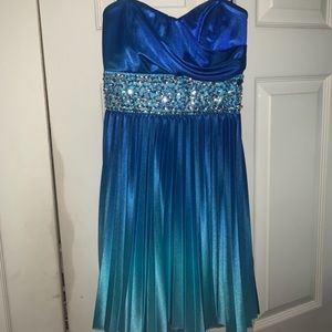 Blue Ombré Cocktail Dress